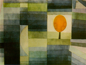 Paul Klee, El mensajero de Otoño, 1922, acuarela 26,4.