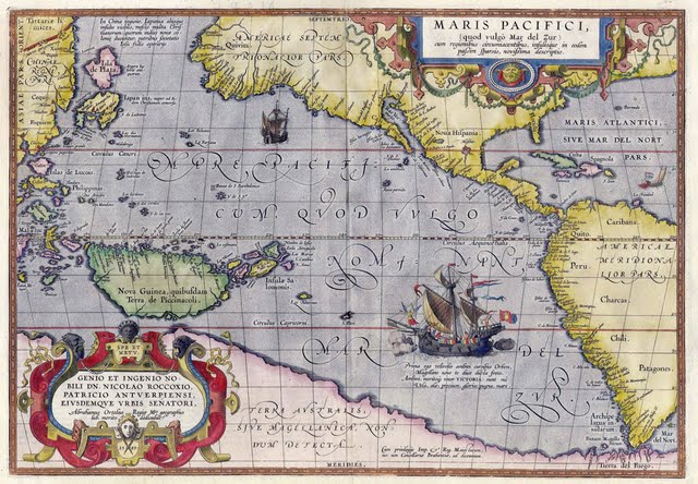 1589 Ortelius Abraham - Maris Pacifici
