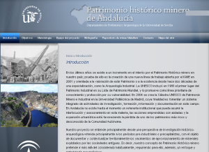 Web Patrimonio Histórico Minero de Andalucía