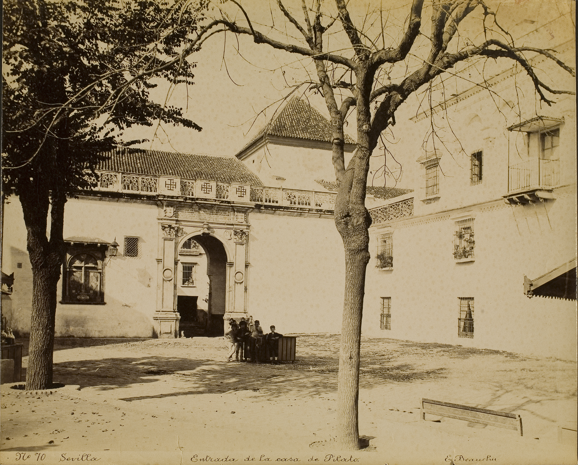 Emilio Beauchy, Sevilla_Entrada de la Casa de Pilatos