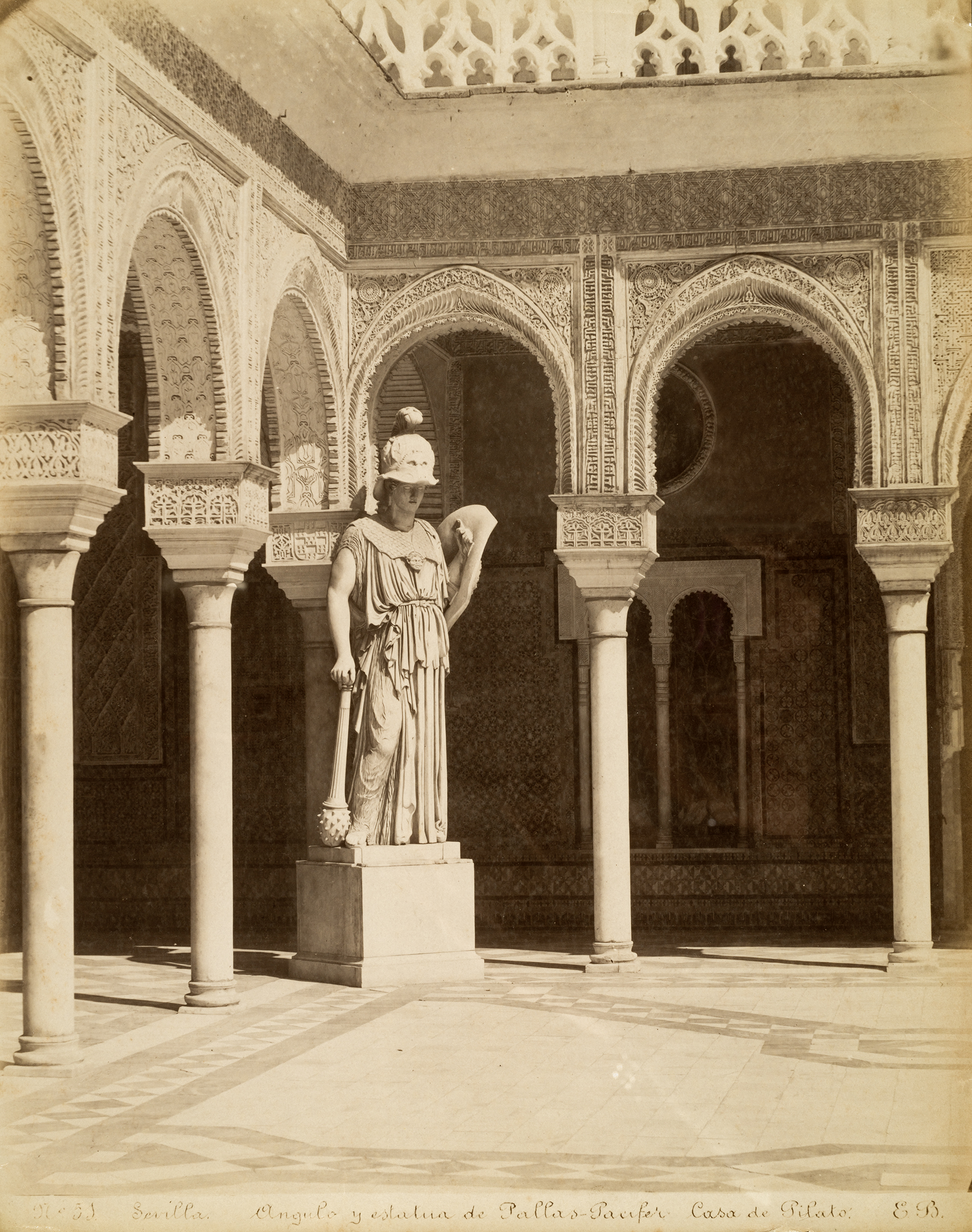 Emilio Beauchy, Ángulo y estatua de Pallas_Casa de Pilatos