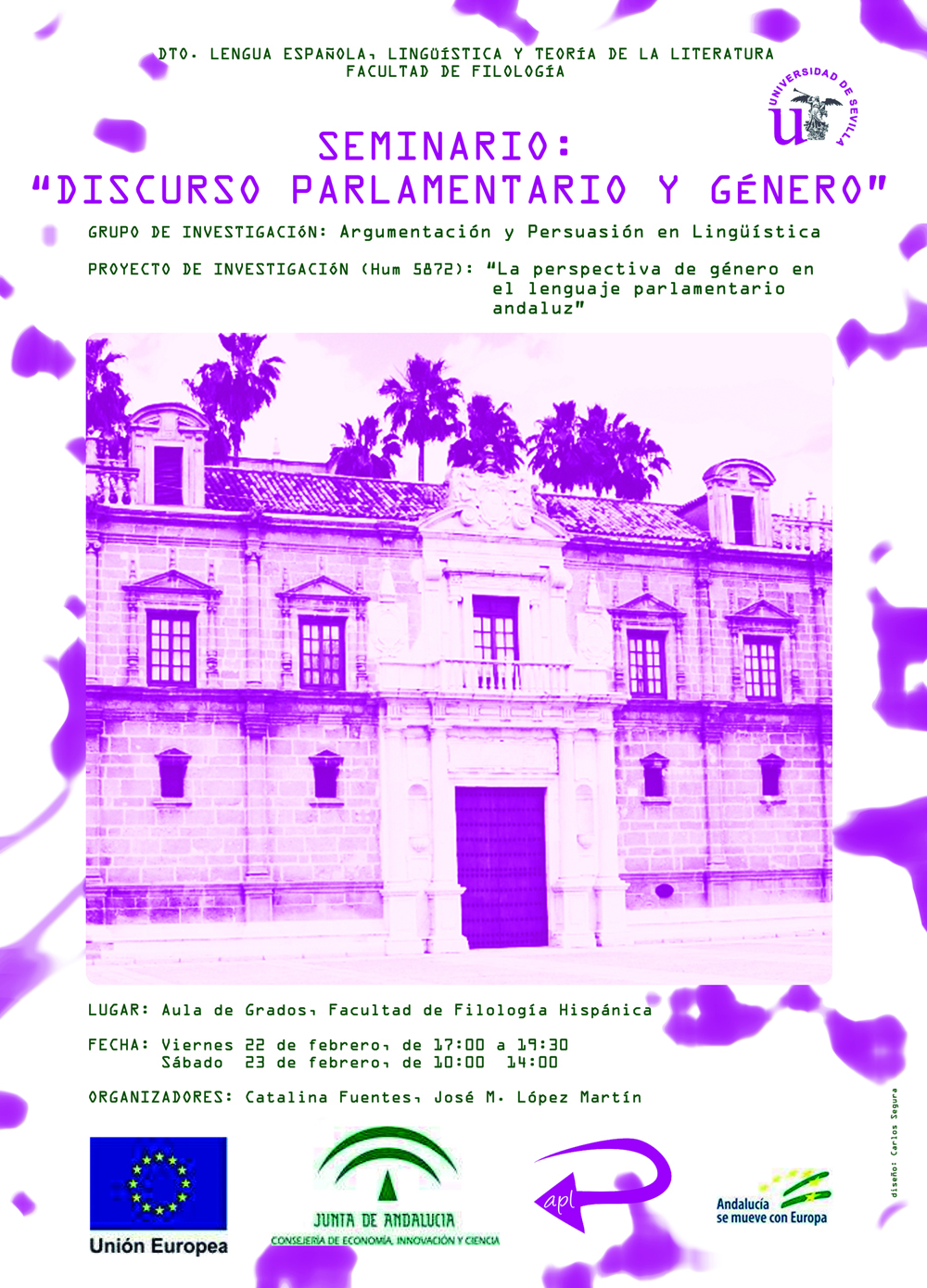 <p>SEMINARIO: DISCURSO PARLAMENTARIO Y GÉNERO</p>
