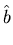 $\displaystyle \hat{b}$