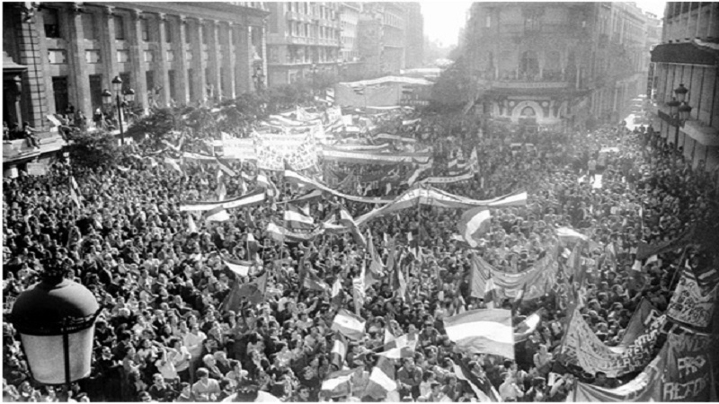 Fotografía de una manifestación