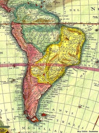 Mapa America del Sur - The Journey 1972