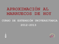 Cartel del Curso de Extensión Universitaria: Aproximación al Marruecos de Hoy