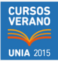Foto del logo de los cursos de verano de la UNIA 2015