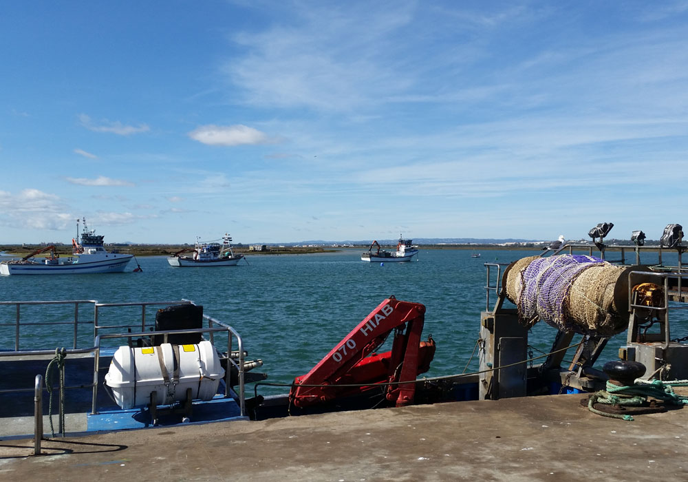 Vista desde el muelle de Isla Cristina