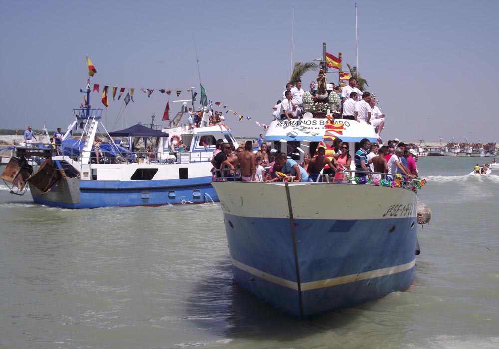 Procesión marítima de la Virgen del Carmen de Bonanza