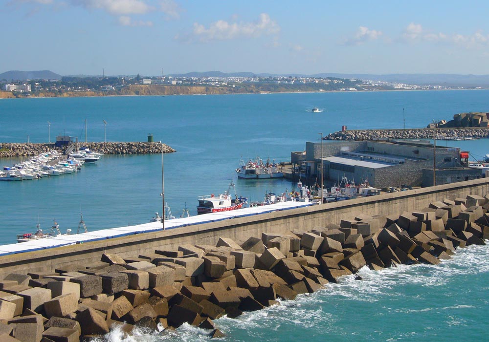 Vista del puerto desde el faro